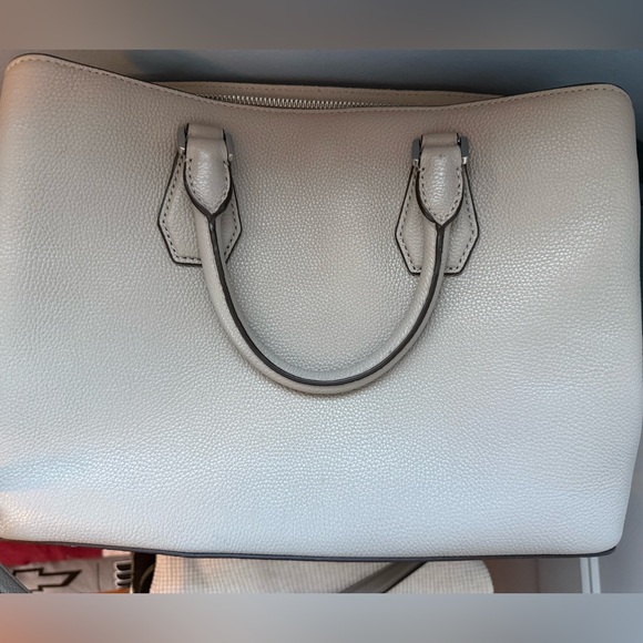 Michael Kors Selma Large Taupe Leather Satchel Crossbody Bag | Like new! - Picture 6 of 7